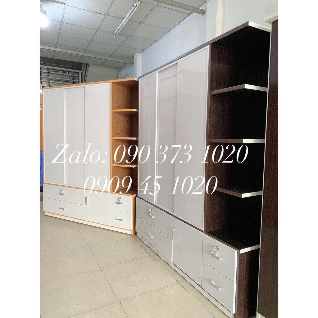 Chỉ Ship HCM - Tủ Nhựa Đài Loan 3 Cánh 4 Ngăn Kéo Hộc Tủ ,  Ngang 1m65,Cao 1m85, Sâu 50cm