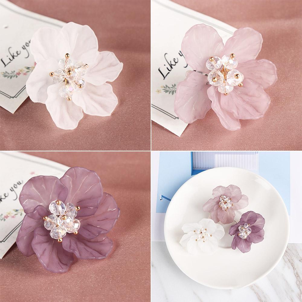 ME Bông Tai Hình Cánh Hoa Bằng Acrylic Thời Trang Thanh Lịch