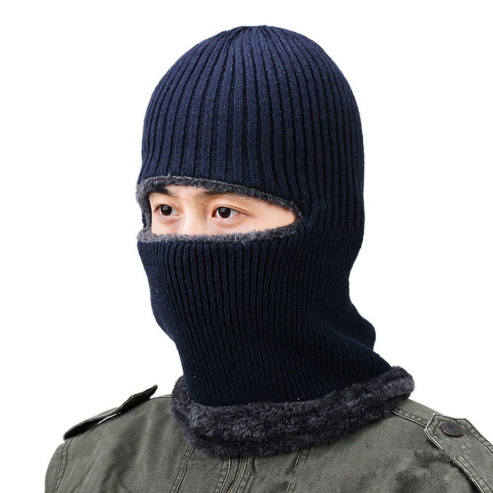 Mũ Dệt Kim Balaclava Một Lỗ Thời Trang Mùa Đông