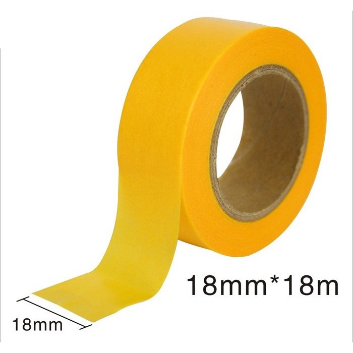 [Mã LIFE0503TOYS giảm 10% đơn 0Đ] Băng keo che sơn Masking Tape độ rộng 5 6 10 12 15 18 20 24mm dài 18m