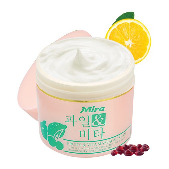 Kem massage tổng hợp Mira Fruit & Vita Massage Cream