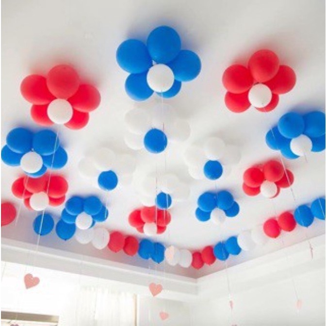 Miếng Nhựa Kết Bong Bóng Thành Hình Bông Hoa Trang Trí Sinh Nhật, Phụ Kiện Trang Trí Sinh Nhật Happy Birthday