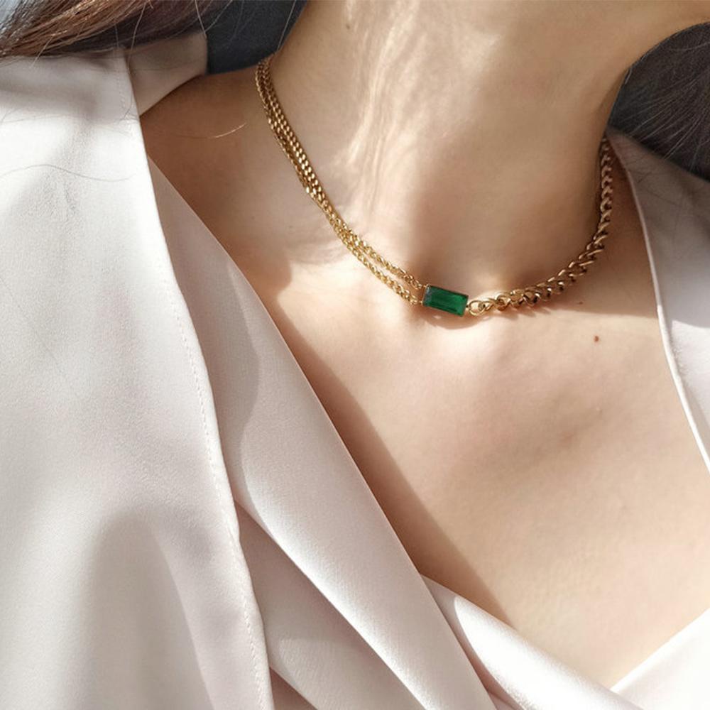 Vòng Cổ Dây Xích Dày Dặn Phong Cách Punk Tối Giản Cho Nữ|Choker Ngắn