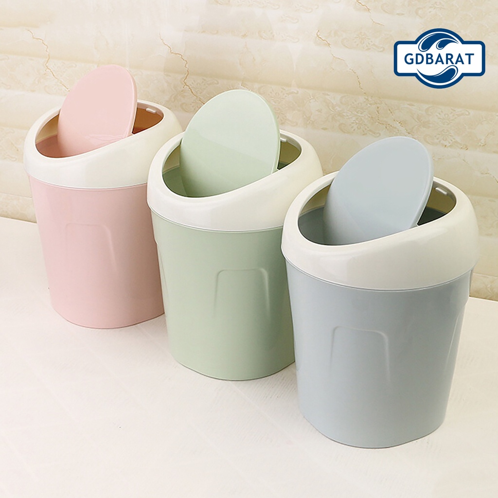 Thùng Rác Nắp Lật Mini Bằng Nhựa Nhiều Màu Sắc Tiện Dụng