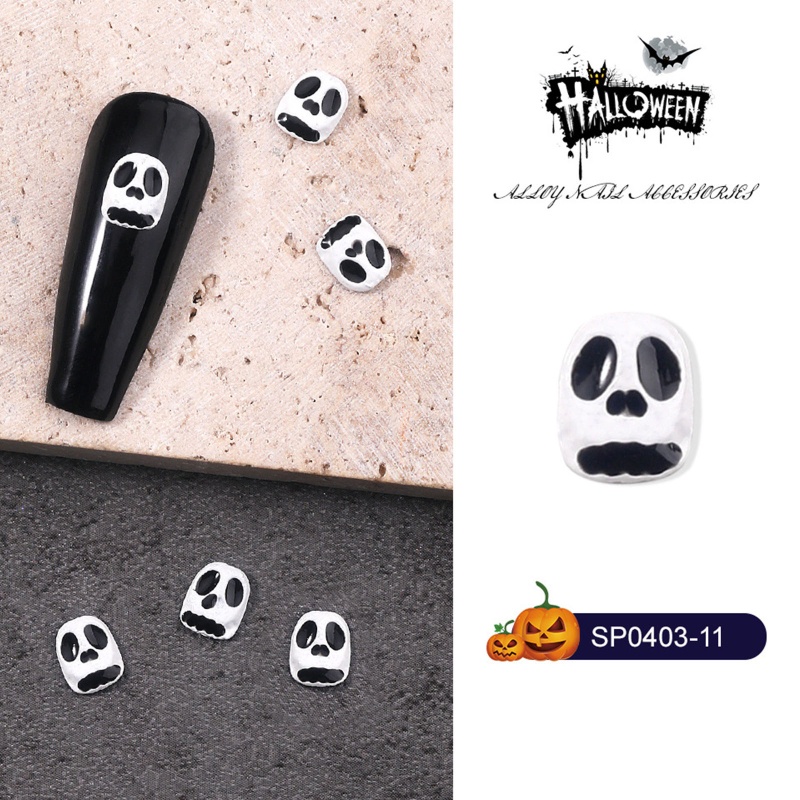 Set 100 Phụ Kiện Trang Trí Móng Tay Nghệ Thuật Chủ Đề Halloween Charms