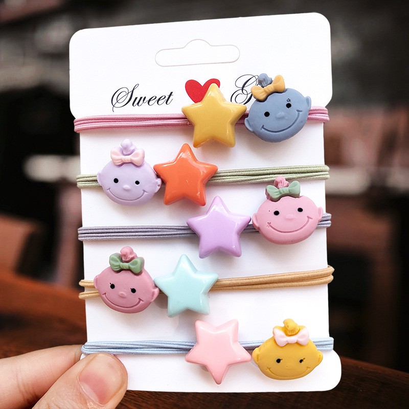 (Butgiasi) Thun Buộc Tóc Cột Tóc Baby Và Sao
