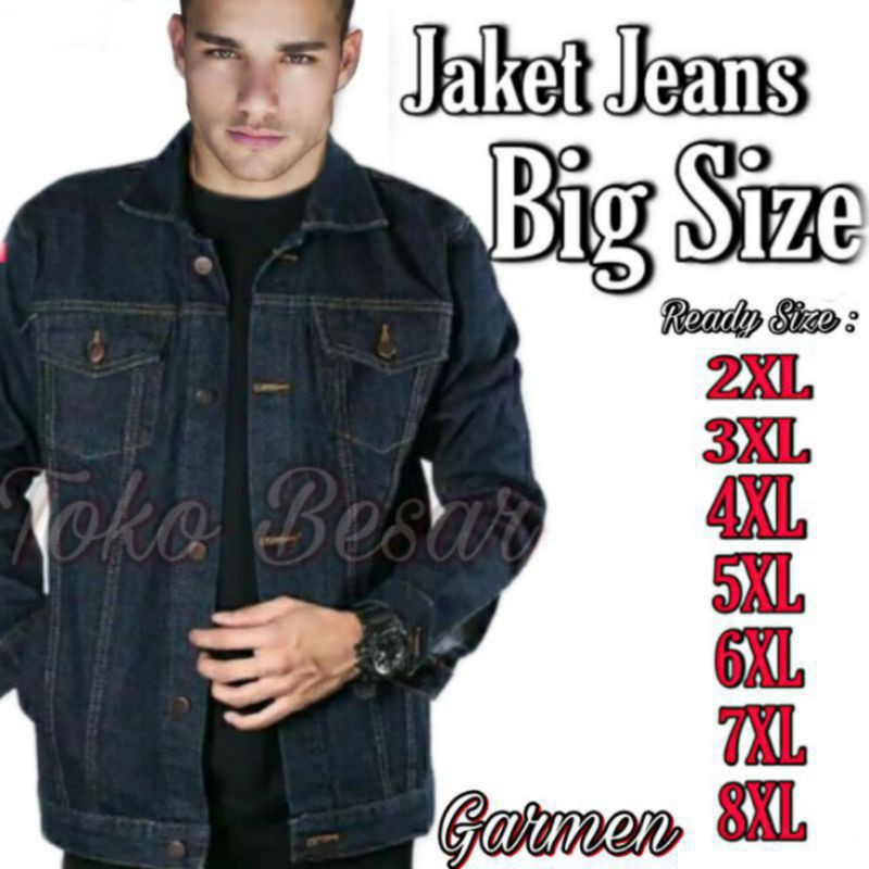 Áo Khoác Jeans Nam Size Lớn 2xl 3xl 4xl 5xl 6xl 7xl 8xl / Sành Điệu