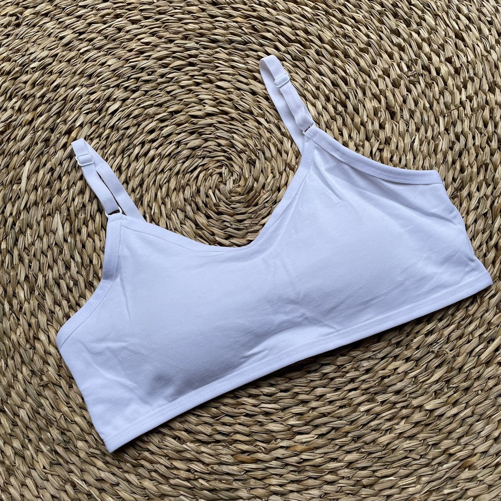 Áo bra 2 dây mảnh dáng thể thao có móc cài sau , bra học sinh croptop mút ngực mỏng  cấp 2 cấp 3 2307