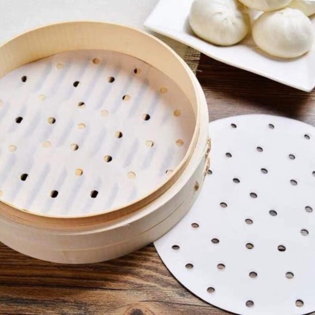 SÉT 100 GIẤY NẾN ĐỤC LỖ TRÒN DÙNG CHO NỒI CHIÊN KHÔNG DẦU [HOT]