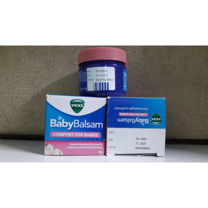 Dầu Bôi Ấm Ngực Vicks Baby Balsam 50g cho bé - Úc(mẫu mới)