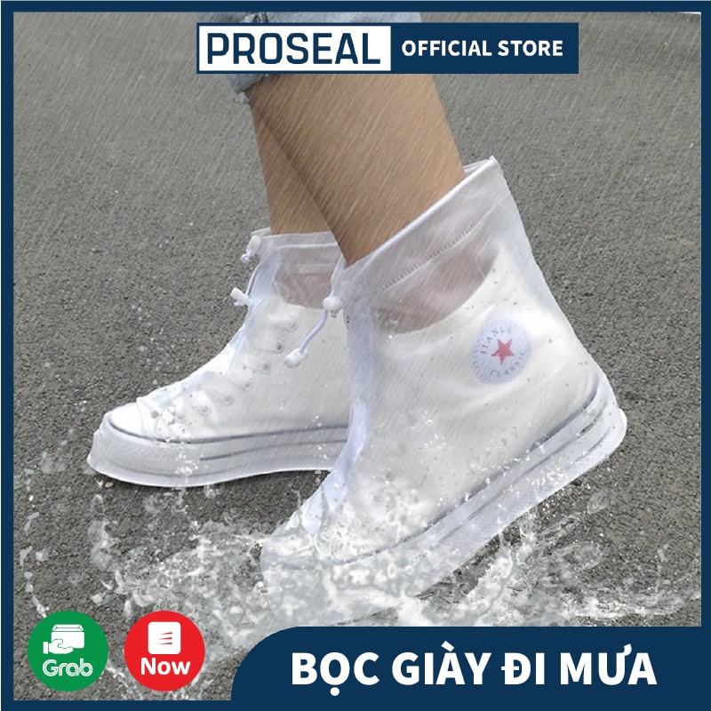 Bọc Giày Dép Đi Mưa PROSEAL Chống Thấm Cực Tốt - Áo Mưa Cho Giày Dép Tặng Kèm Gót Chống Đau Chân