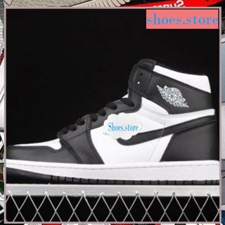 Giày jordan cổ cao, giày jordan 1 panda đen trắng cao cổ thời trang full box