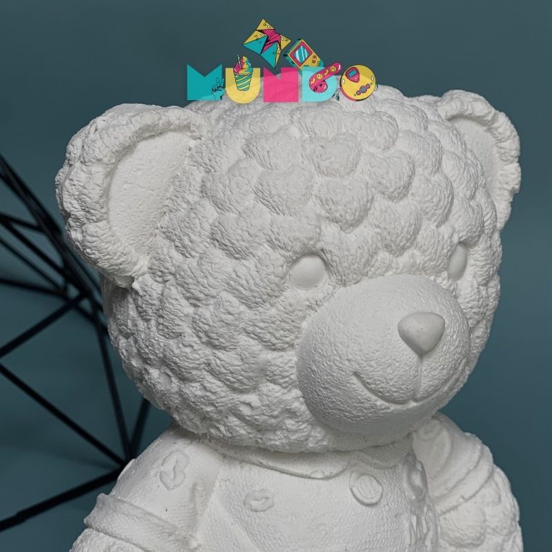 Tượng tô màu (có màu cọ) cao cấp hình GẤU, tượng thạch cao MUNDO