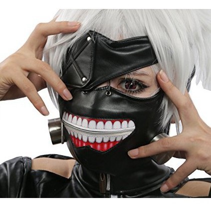 Mặt nạ cosplay Ken Kaneki - anime Tokyo Ghoul Mặt nạ nhân vật Kaneki Ken có thể điều chỉnh kích thước dùng hóa trang