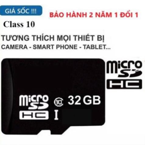 Hàng Chất $ Thẻ nhớ 64gb/32gb/16gb/8gb/4gb/2gb Micro SD class 10 U3 chuyên dụng cho smartphone, loa đài $