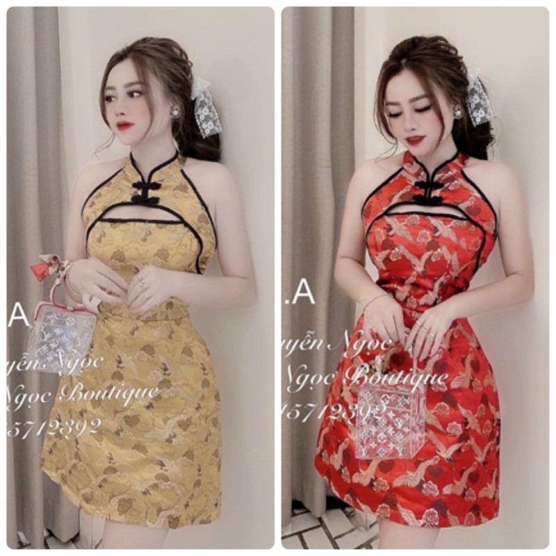 ĐẦM GẤM HOA CỔ TÀU (KÈM VIDEO HÌNH THẬT)