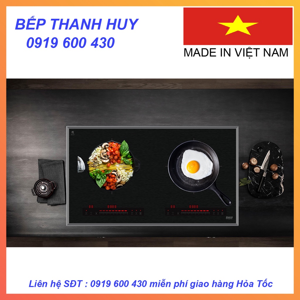 Bếp từ đôi LORCA TA - 1008VN|Sản xuất tại Việt Nam theo công nghệ châu Âu, bếp đầy đủ tính năng của các dòng bếp cao cấp