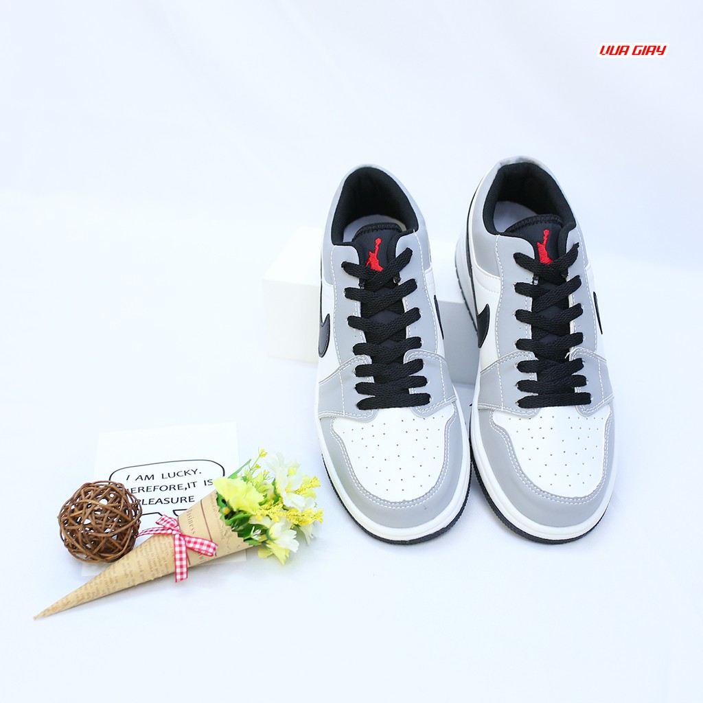 [Mã FAGREEN245 giảm tới 30K đơn 99K] Giày Thể Thao Jodan 1 Màu Xám Cổ Cao,Thấp Nam Nữ | BigBuy360 - bigbuy360.vn