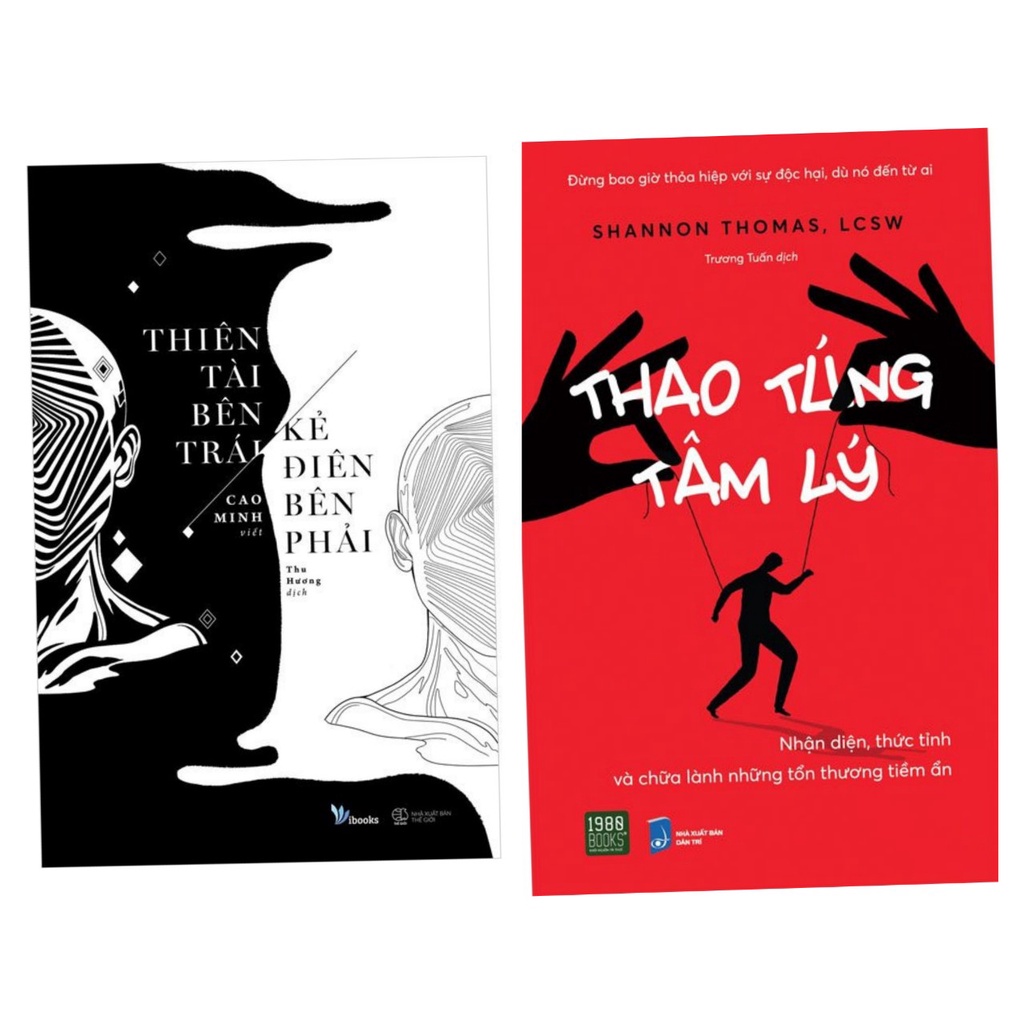 Sách combo2c: Thiên Tài Bên Trái, Kẻ Điên Bên Phải + Thao Túng Tâm Lý