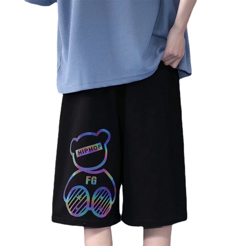 Quần Short Thể Thao Nam In Hình Gấu Hoạt Hình size M-8XL