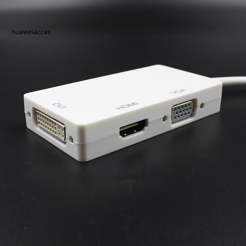 Cáp Chuyển Đổi 3 Trong 1 Từ Cổng Dp Sang Hdmi-Compatible Vga Dvi Cho Macbook Pro Air | BigBuy360 - bigbuy360.vn