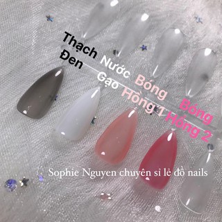 Sơn Gel màu cơ bản : nước gạo -thạch đen- bóng hồng dòng as chuần chính hãng