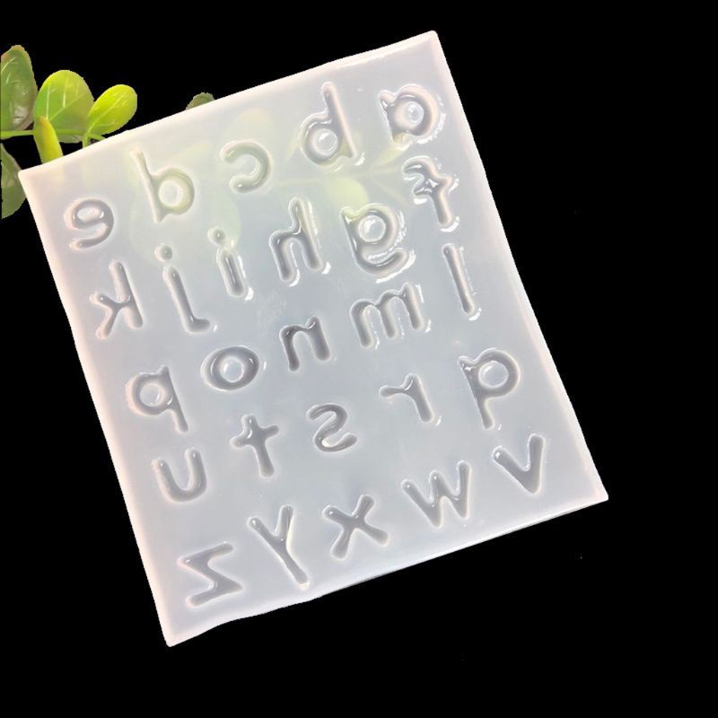 Khuôn silicon nhựa tạo hình 26 chữ cái tiếng anh độc đáo