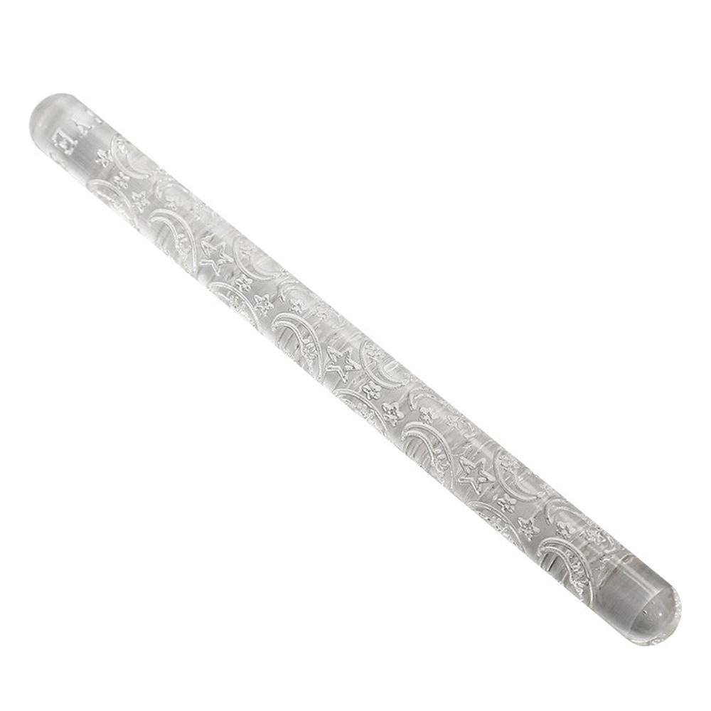 Cây Lăn Bột Làm Bánh Bằng Acrylic Dập Nổi Họa Tiết Mới 21 Kiểu