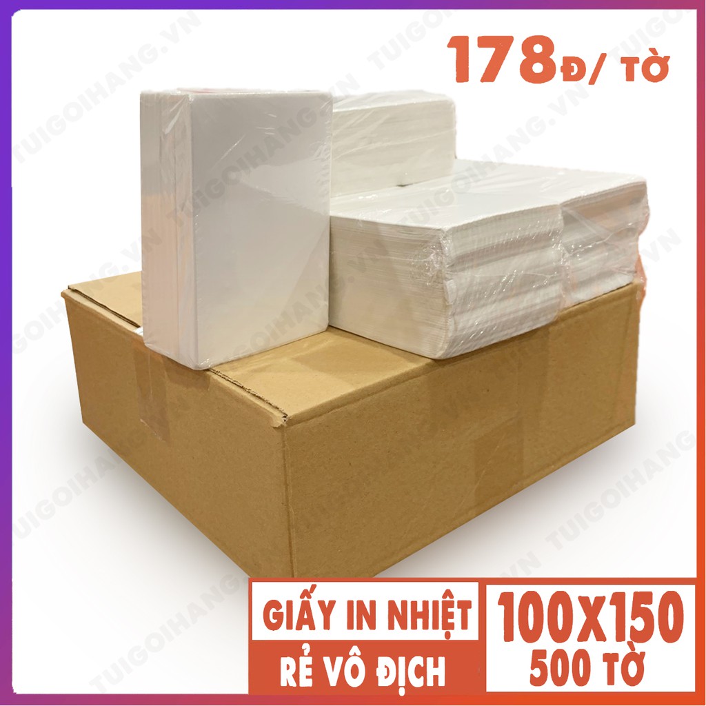 [Mã NOWSHIPT5VUI1 giảm 20k đơn 50k] Giấy In Nhiệt Tự Dính Dạng Tập 500 Tờ In Đơn Shopee TMĐT CÓ SẴN LỚP DÁN | BigBuy360 - bigbuy360.vn
