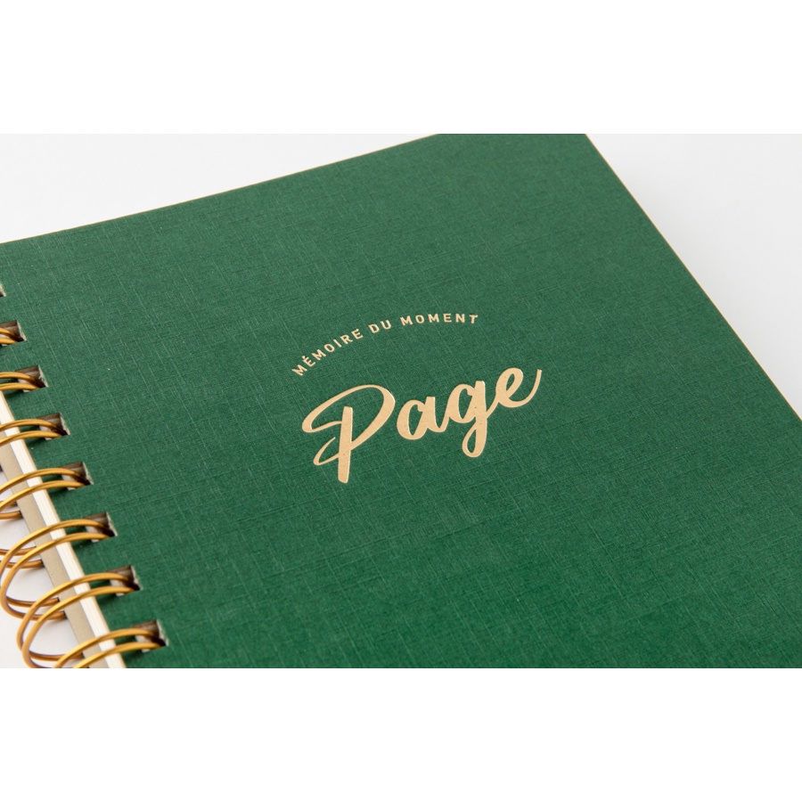 Sổ Tay Lò Xo ARTBOX Hàn Quốc Màu Xanh Lá Chữ Note Khổ A5