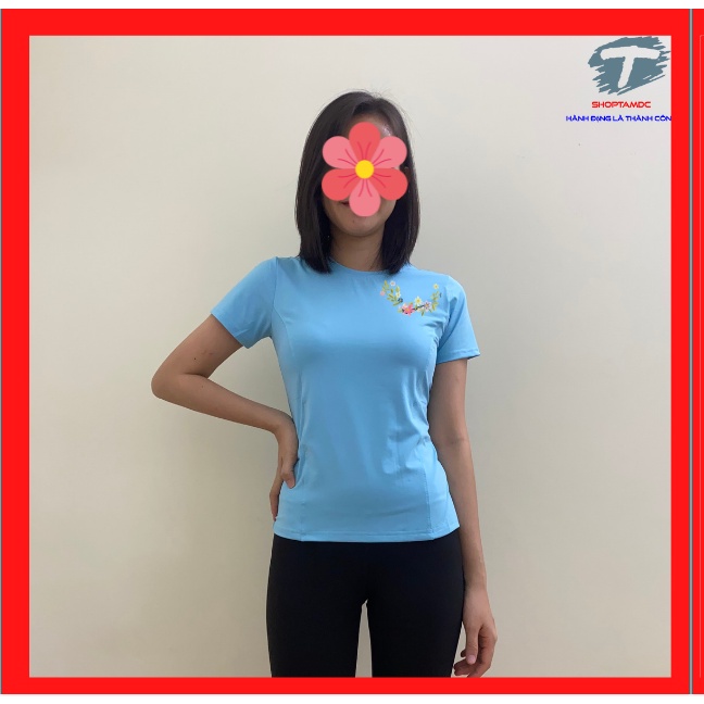 Áo thun thể thao nữ , thun lạnh, vãi mềm nịn, co giãn tốt, thấm hút mồ hôi, thích hợp tập thể thao, đi chơi, mặc ở nhà