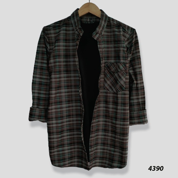Áo Sơ Mi Flannel Dày Phong Cách Hàn Quốc Hàng Nhập Khẩu B2B8 Cao Cấp Cho Nam