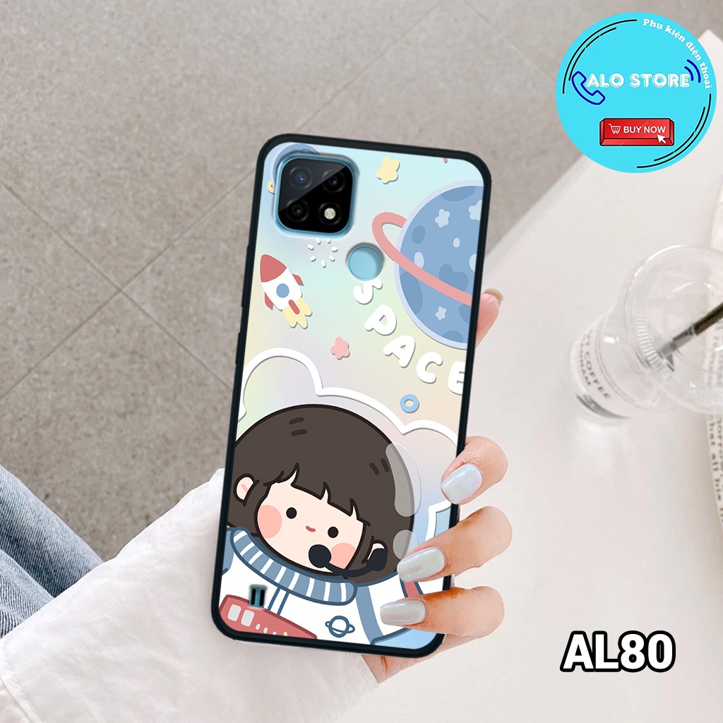 Ốp điện thoại Realme C21Y - Ốp lưng Realme in hình vũ trụ dễ thương