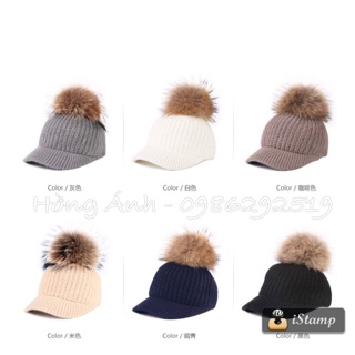 MŨ LEN LƯỠI TRAI QUẢ BÔNG - CÓ SẴN