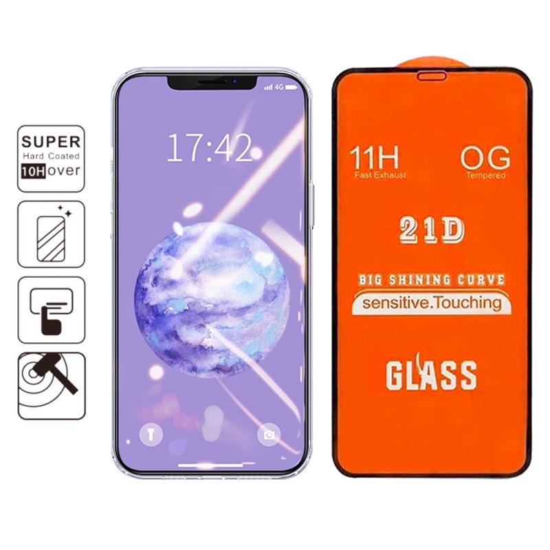 Kính cường lực Full màn 21D 6/6s/6plus/6splus/7/8/7plus/8plus/x/xs/xsmax/11/11promax/12/12pro/12promax