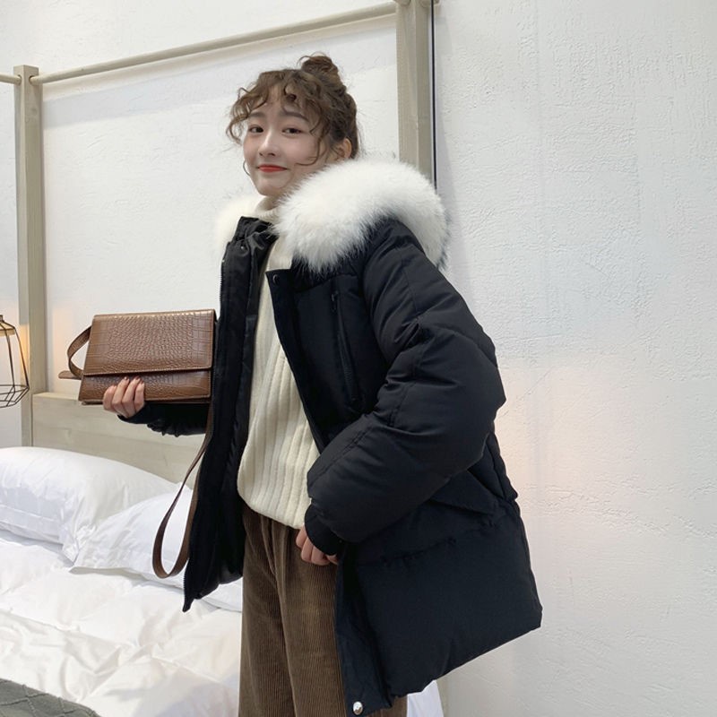 Áo phao nữ màu đen kem phong cách hàn quốc hàng quảng châu cao cấp YAP1 | BigBuy360 - bigbuy360.vn