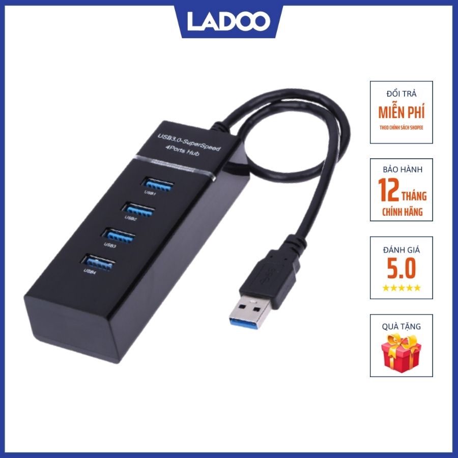 Bộ chia USB HUB 4 cổng USB 3.0 ORICO W5P-U3-30 - Bảo hành chính hãng 12 tháng