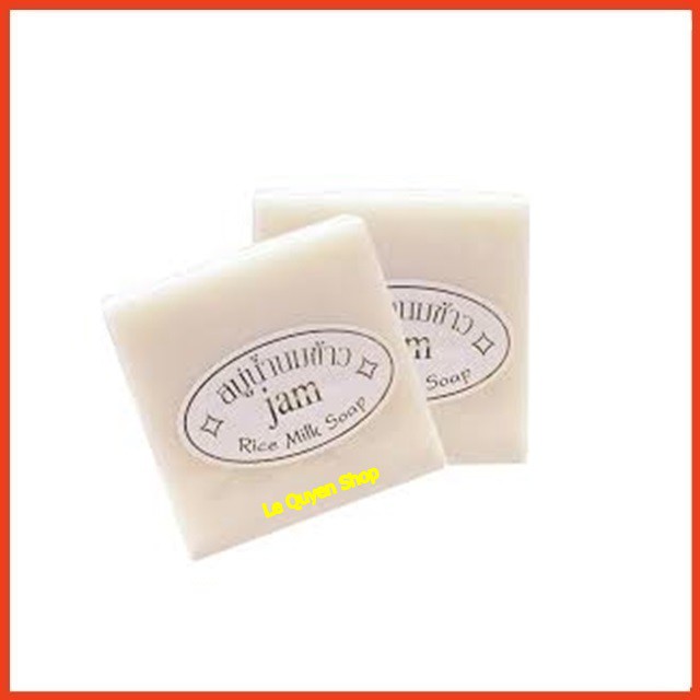 12 Cục Xà Phòng Tắm Cám Gạo Dưỡng Trắng Da Jam Rice Milk Soap Thái Lan