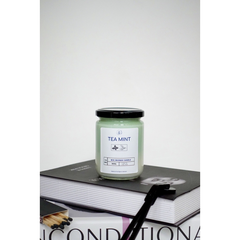 Nến thơm Handmade 02 tầng hương thơm tự nhiên hũ có nắp không khói 240gram