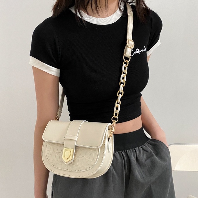 Túi xách nữ tròn đẹp đeo chéo da dày cao cấp đi chơi thời trang PK 368