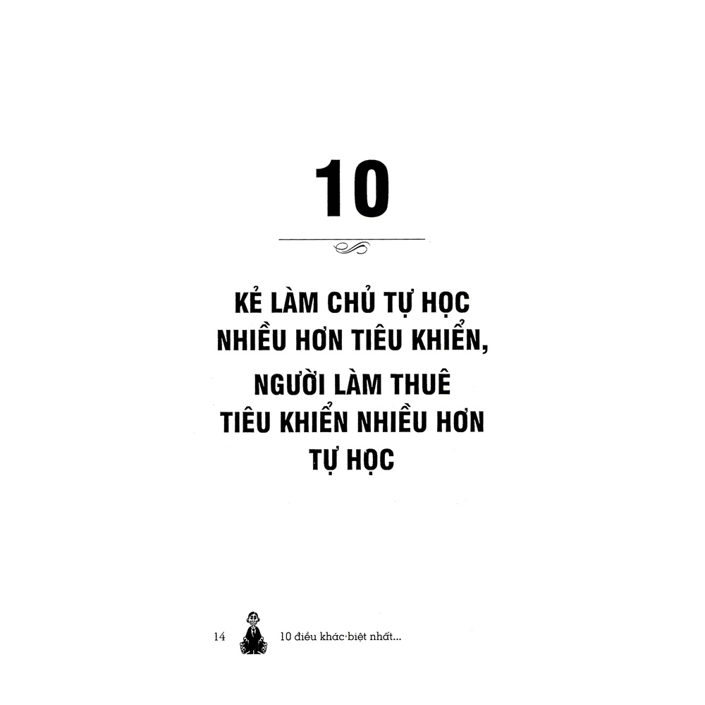 Sách - 10 Điều khác biệt nhất giữa kẻ làm chủ và người làm thuê