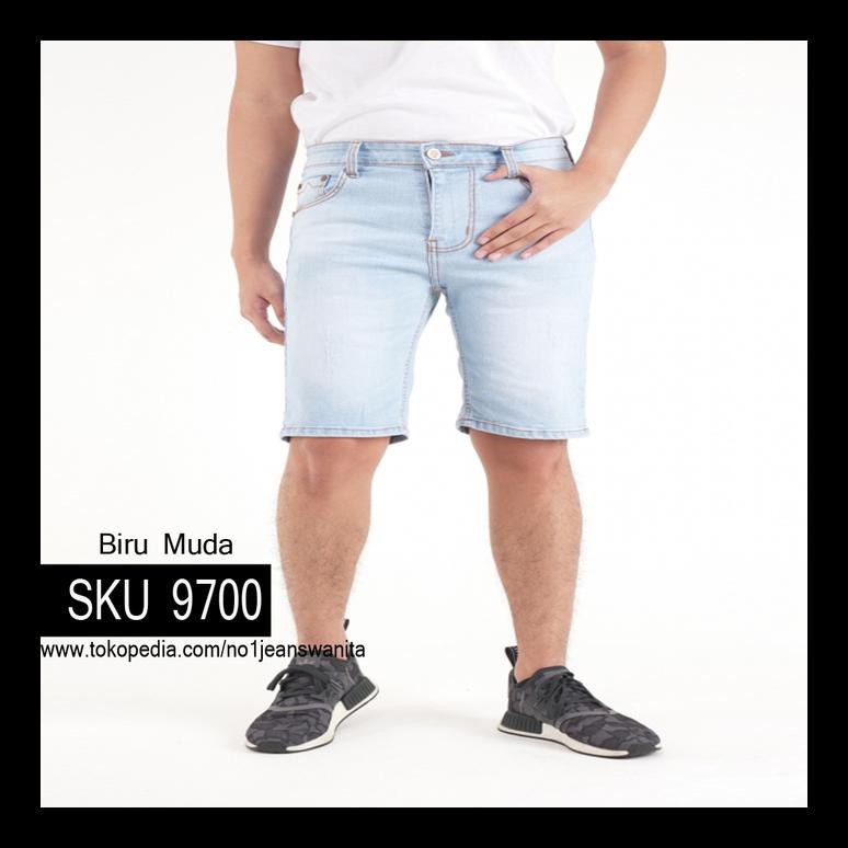 Mới Quần Short Jeans Nam Màu Trơn 3 / 4-28