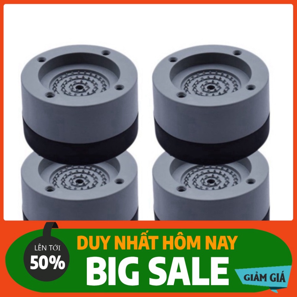 Bộ 4 chân Chống rung chân đỡ đa năng, chống rung máy giặt kiểu mới
