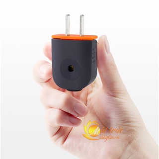 Combo 5 phích cắm dẹt gấp ( Màu đen - cam )
