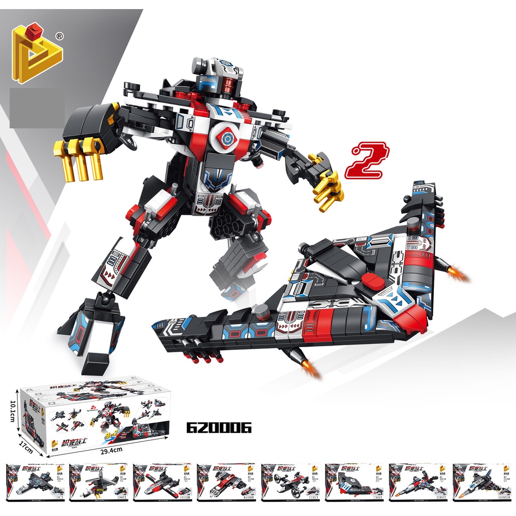 NINJAGO_ 8 in 1 Lego Ninja Đồ chơi Khối xây dựng lắp ráp robot biến hình