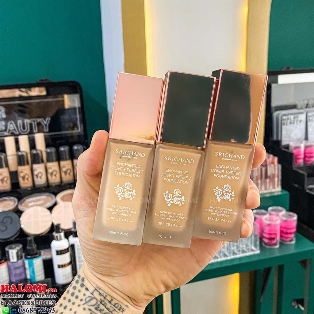 Kem Nền Srichand Thái Lan Enchanted Cover Perfect Foundation SPF35 PA+++ 30ml