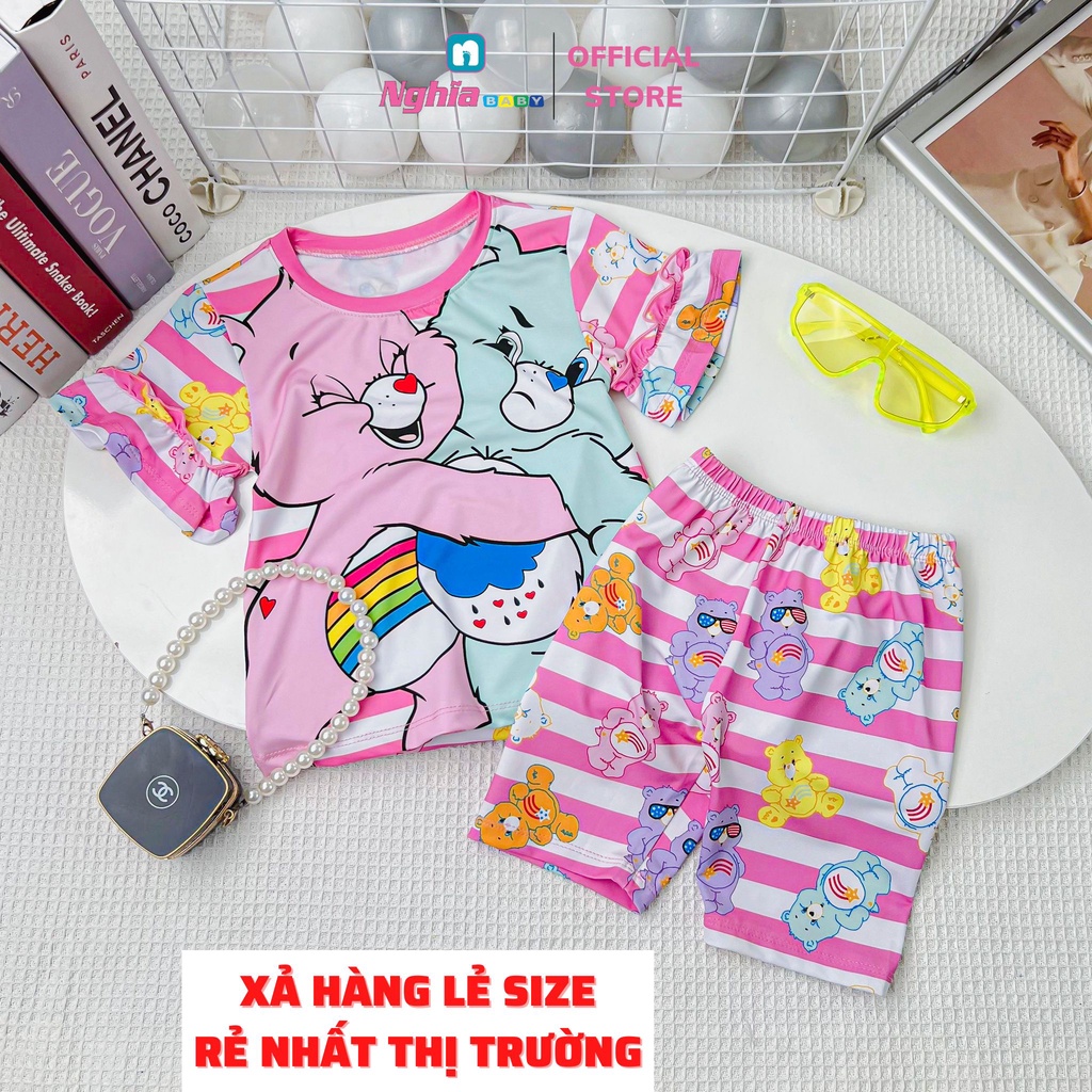 Đồ bộ bé gái NGHĨA BABY dành cho bé từ 9kg-38kg