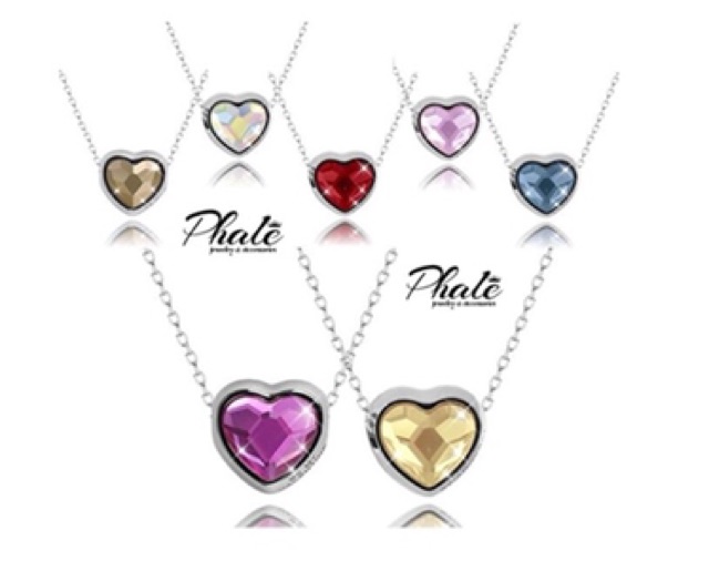 BeCharm Pha Lê Swarovski Trái Tim Đính Đá S14mm