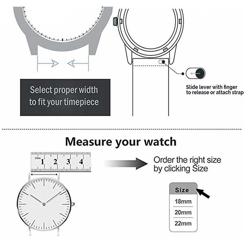 Dây Đeo Da Thật 18mm 20mm 22mm Phong Cách Vintage Dành Cho Đồng Hồ