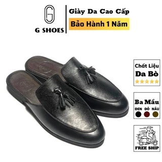 Dép sục nam da bò thật bh 12 tháng kiểu dáng Hàn Quốc - Mã T31